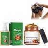 Hppsctink Batana Shampoo, 100ml Batana Deep Moisturising Shampoo e 120g Balsamo Batana, Nutre i Capelli, li Rafforza, capelli leggeri e lisci, shampoo