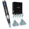Buyounger M7S Dermapen Microneedling Professionale, Dr. Pen Microneedling Regolabile Wireless con 25 Cartucce, 6 Livelli e Display LED, Dermapen per Viso, Crescita Capelli e Skincare, per la Casa e in Viaggio
