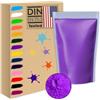 SOLNIT 2.2lb/1kg viola Holi colore polvere non tossico sfuso organico lavabile naturale genere rivelare decorazioni colore guerra cane animale campi estivi festival regalo correre gulal