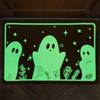 Booaee Zerbino Per Halloween,60 X 40 Cm Divertente Tappetino Da Bagno Al Buio Fantasma Zerbino Tappeto Decorazione Di Halloween,Antiscivolo Decorazione Per Interni Per Bagno, Cucina, Deco Della Stanza