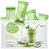 Goodwei Matcha Cocos Latte Mix - Senza zuccheri aggiunti | Matcha & noce di cocco| Leggermente dolcificato con stevia | Bustine monodose (10x40g) | Latte naturale e cremoso (400g)