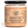 Raw Farm Organic Natural Fresh Raw Farm - Miele grezzo di fiori selvatici con fragole - 450g - Miele artigianale - Non pastorizzato - Senza additivi - Gusto fruttato naturale