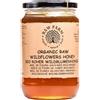 Raw Farm Organic Natural Fresh Raw Farm - Miele biologico grezzo di fiori selvatici - 900g - Diretto dall'apicoltore - Miele naturale e non pastorizzato