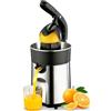 Cozary Spremiagrumi Elettrico,Spremi Agrumi Elettronico, 2 Coni di Dimensioni Diverse, Sistema Antigoccia, Lavabile in Lavastoviglie, senza BPA,Spremiagrumi a Leva per Arance e Limoni