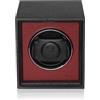 MODALO Twist - Caricatore automatico per 1 orologio/orologio Winder - motore silenzioso 900 TPD, legno massiccio e pelle, superficie antigraffio, per uomo e donna