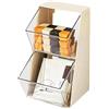 fanelod Porta bustine di tè, Organizzatore per bustine di tè a 2 livelli di grande capacità, Organizzatore per scatole di tè, Scatole per bustine di tè,Organizzatore di tè per ripiani della cucina, armadietti