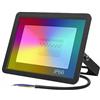 KOZWAY Luci di inondazione a LED per esterni, Smart Led 30W 50W 100W Luce Di Inondazione RGB Faretto For Esterni Lampada Da Parete Tuya WiFi Smart Life Control Proiettore A LED ( Color : 100W , Size : A )