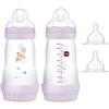 MAM, set risparmio III, anti coliche con biberon anti-coliche da 260 ml