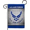 Breeze Decor US Air Garden Flag Armed Forces USAF United State American Military Veteran Retire Official House Decoration Banner Small Yard Gift Double-Sided, 13x 18.5, Made In USA 13 X 18.5