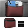 Adunsiaoto Organizzatore Tasche Laterali Auto, Scatola Di Immagazzinaggio Laterale Auto, Scatola Immagazzinaggio Multifunzionale Del Sedile Pelle per La Maggior Parte Del Veicolo a Motore(Rosso)