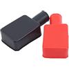 iSpchen Copriterminali Batteria,2Pcs Coperchio Del Terminale Della Batteria Auto Coperchio Di Protezione Del Terminale Della Batteria Coperture Per Terminali Positivo e Negativo Della Batteria Rosso e Nero