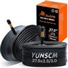 YunSCM 2PCS 64/76-584 27.5 pollice Camere d'aria 27.5x2.5/3.0 AV48mm valve Compatibile Ispessimento 27.5 pollice bike Camere d'aria 27.5x2.50 27.5x2.60 27.5x2.80 27.5x3.0