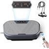 Couleeur Pedana Vibrante Dimagrante, Pedana Vibrante per Circolazione Gambe 120 livelli di vibrazione e 10 programmi, Altoparlante Bluetooth Integrato, per Allenamenti Completi del Corpo, Supporta 200 kg