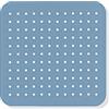 GEMITEX Tappetino per Doccia Antiscivolo CELESTE Made in Italy, Resistente alla muffa, antibatterico, con ventosa, Tappetini da bagno anti slip, 53x53 cm, 100% PVC.