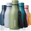 BJPKPK Borraccia isolata, in acciaio inox, con cinghia, senza BPA, a prova di perdite, tazze, fiaschette, riutilizzabile, per sport e viaggi, colore verde foresta