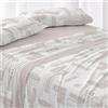 Burrito Blanco | Completo lenzuola | Letto da 90 cm. (+misure disponibili) | Design 142 | Colore Nude (90 x 190/200 cm)