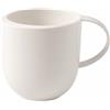 Villeroy & Boch - Tazza con manico NewMoon, tazza moderna per tè e caffè, 310 ml, Porcellana Premium, bianca, adatta alla lavastoviglie, 1 pezzo (1 confezione)