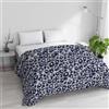 Italian Bed Linen Trapunta Invernale Imbottita Letto Matrimoniale 250x245cm DoubleFace BASIC fantasia WILD, Made in Italy - Piumino Reversibile in morbida Microfibra 200gr/mq - Piumone Lavabile in Lavatrice