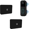 TEKCAM Supporto magnetico per campanello compatibile con Blink Video Doorbell, supporto per campanello autoadesivo senza foratura, nero