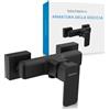 Bächlein Rubinetto doccia Leonte - Miscelatore doccia nero opaco | Rubinetto doccia da parete, miscelatore angolare monocomando con cartuccia in ceramica, accessori di montaggio e attacco G 1