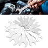 Biqing 12 pezzi set chiavi inglesi combinate 2 mm, chiavi aperte spaccate metriche da 6-23 mm per riparazioni automobilistiche e assemblaggio di mobili