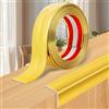 Lefunom Modanatura decorativa autoadesiva flessibile profilo angolare in PVC per pareti, profilo angolare per piastrelle e bordo del soffitto (Oro, 2cm×6m)
