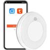 Safeliveo Rilevatore di Fumo WiFi, Batteria da 10 anni con Notifica Tramite App, Funzione di Disattivazione Dell'audio e Funzione di Autotest, Certificato TUV(Compatibile con l'app Tuya/Smart Life),1 pezzo