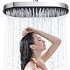 JINYOMFLY Soffione Doccia Grande, 35cm Cipolla per Doccia Grande, Testa Doccia con Ugelli in Silicone Liquido, Soffione Grande per Doccia Fisso, Cromo