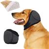 GWAWG Copriorecchie per cani con 50 pezzi per la pulizia delle orecchie degli animali domestici, in cotone, comodi paraorecchie per cani, protezione dal rumore, regolabili, silenziosi (S)