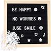 ISIYINER Feltro Letter Board 25x25 cm Bacheca in Feltro con 460 Pezzi Alfabeto Decorativo Lettere con Gancio in Metallo per Appenderla al Muro e Decorazioni per Interni, Nero