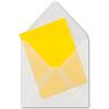 NEUSER PAPIER Neuser - Buste quadrate, trasparenti, bianco, 146 x 146 mm, con patta a punta adesiva 25 pezzi Bianco/Trasparente