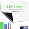 Lyzzxi Foglio Lavagna Cancellabile Bianca,120 × 240cm Adesiva Lavagna Magnetica da parete, Pellicola per lavagna flessibile, per Educatori, Scuole Domestiche, Aule, Uffici
