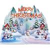 CUT POPUP.COM CUTPOPUP Terra dei Pinguini Biglietti Natale, Biglietti Auguri Natale 2025, Biglietto Auguri Natalizi Regali per Lei, Lui, Moglie, Marito, Famiglia, Mamma, Papà, Xmas Cards (Penguin Land) US8-CN311IT
