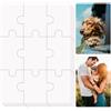 NQEUEPN 10 Fogli Puzzle Vuoto, Puzzle Bianchi da 13x9 cm su Cui Stampare Puzzle Fai-Da-Te Stampabili Puzzle Vuoti a Trasferimento Termico Gioco Cerebrale per Bambini