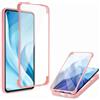 Haygdz Cover per iPhone 7 Plus/iPhone 8 Plus, 360 Gradi Antiurto Custodia con Protezione dello Schermo Integrata, Trasparente Rugged TPU Bumper Doppia Protettiva Case- Rosa