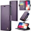 Rerzoiro Cover per iPhone XS Max Custodia Portafoglio [Blocco RFID] Premium Pelle PU Wallet Case Flip Libro con Porta Carte Slot Supporto Flip Case per iPhone XS Max, Viola