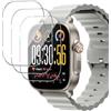 GEEMEE per Realme Watch 5 Vetro Temperato, 3 Pack Durezza 9H Copertura Completa Protezione Schermo Vetro Temperato Anti Graffi Protector - Trasparente