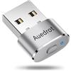 Auedrot Mouse Jiggler USB Mover Jiggler automatico con 2 modalità di oscillazione, senza driver, Plug & Play, mantiene sveglio computer/laptop, argento