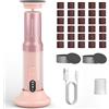 Voniobuy Pedicure Elettrico Professionale, Ricaricabile Lima Elettrica per Piedi con Carta Vetrata, Set 2 in 1 Togli Calli Piedi con 6 Livelli Contro i Calli