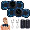 AOUZOVLI 2 Pezzi Mini Massaggiatore Cervicale Elettrapy Portatili, 8 Intensità E 19 Modalità, Ricaricabili Tramite Usb, Adatti Per Braccia/Spalle/Collo/Schiena, Alleviano Il Dolore Muscolare Del Corpo