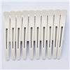 Egurs 12 pezzi 11,5 cm, clip per parrucchieri, accessori per parrucchieri, accessori per parrucchieri, clip combinate, clip per alligatore, colore bianco