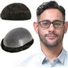 Lordhair Protesi Capelli Uomo, Pelle Super Sottile da 0,08 mm Parrucca da Uomo per Sistema Capillare da 8x10 Pollici Dimensione Della Base