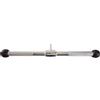 ScSPORTS® Barra per Tricipiti e Bicipiti - Max 200 kg, 52 cm, estremità in Gomma, in Acciaio Cromato - Attacco per Cavo, Cavi, Pulley, Rematore Palestra, Trazione, Canottaggio, Maniglia LAT Machine