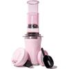 AeroPress Go Plus, piccola macchina da caffè portatile per viaggi e campeggio, metodo di preparazione 3 in 1 combina pressa francese, pourover, espresso, caffè corposo senza amarezza (rosa)