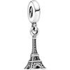 Feitery Torre di Parigi Viaggi e Animali Charm Oro Ciondoli Libellule Bracciale Compatibile Regalo