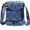 OPQRSTU Borsa a tracolla da donna in tela di piccole dimensioni Hippie Boho Crossbody, Blu e bianco.