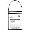 C-Line 1-Pocket Shop Porta biglietti w/Setrap, cuciture nere, 75 fogli, 9 x 12, 15/scatola