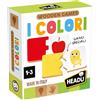 Headu - I Colori - Colori per i piccoli! | Gioco Educativo Bambini 2 3 4 Anni, Gli Unici Giochi in Legno Made in Italy, Attività Divertenti che Stimolano l'apprendimento, Idea Regalo Natale Pasqua