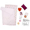 OG DOLLS Our Generation - Bagliore della notte - Accessori per bambole da 46 cm - Set di biancheria da letto - Mobili per la casa delle bambole - Gioco di finzione - Giocattolo per bambini dai 3 anni in su