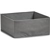 Zeller 14602 contenitore pieghevole in tessuto non tessuto, tessuto, grigio, 28 x 28 x 13 cm